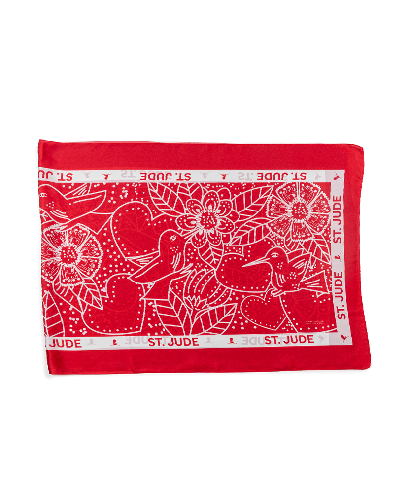 Primary image Hummingbird Garden Scarf – Red
